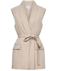 P.A.R.O.S.H. - Belted Sleeveless Top - Lyst