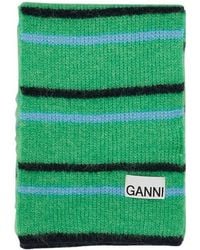 Ganni - Soft Wool Scarf - Lyst