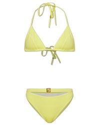 Balmain - Triangle Bikini Beachwear - Lyst