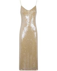 Ralph Lauren - Woven "Slip Dress" Midi Dress - Lyst