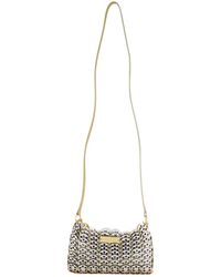 Rabanne - Rabanne Metallic-Effect Logo-Engraved Shoulder Bag - Lyst