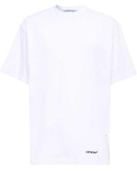 Off-White c/o Virgil Abloh - Scribble Diag Printed Crewneck T-Shirt - Lyst