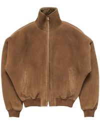 Acne Studios - Shearling Bomber Jacket - Lyst