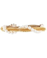 Magda Butrym - Crystal And Faux Pearl Necklace - Lyst
