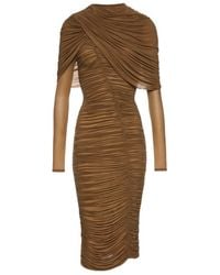 Magda Butrym - Draped Midi Dress - Lyst