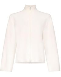Loulou de Saison - Gabi Zip-Up Knitted Sweater - Lyst