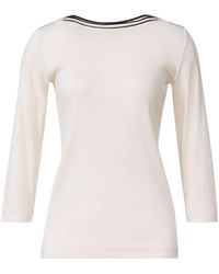 Fabiana Filippi - Boat-Neck Embellished Ribbed Top - Lyst