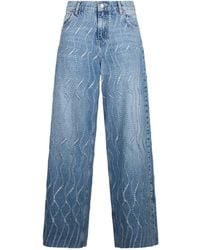 Liu Jo - Laser-Etched Detail Flared Jeans - Lyst