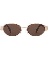 Celine - Triomphe Metal 01 Sunglasses - Lyst