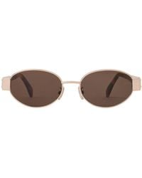 Celine - Triomphe Metal 01 Sunglasses - Lyst