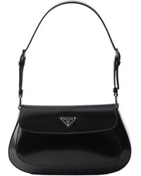 Prada - Cleo Brushed Leather Shoulder Bag - Lyst