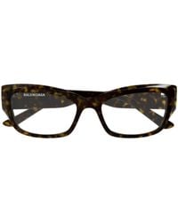 Balenciaga - Eyewear Rectangle Frame Glasses - Lyst