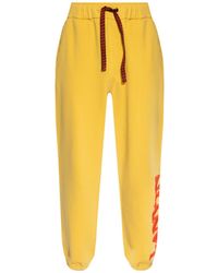Lanvin - X Future Logo Embroidered Drawstring Pants - Lyst