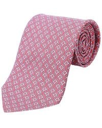 Ferragamo - Tetris-Printed Pointed-Tip Tie - Lyst