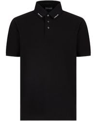 Emporio Armani - Polo Shirt With Logo Collar - Lyst