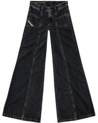 DIESEL - D-Akii Low-Rise Bootcut Jeans - Lyst