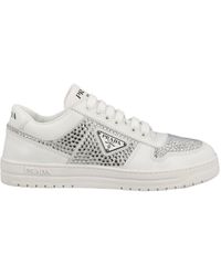 Prada - Round Head Lacing Low-Cut Casual Sneakers - Lyst