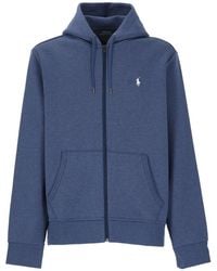 Polo Ralph Lauren - Pony Embroidered Zipped Hoodie - Lyst
