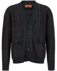 Missoni - Zigzag-Knit V-Neck Cardigan - Lyst