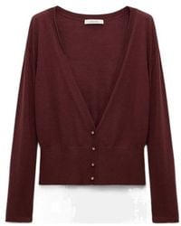 Dorothee Schumacher - Button-Front V-Neck Cardigan - Lyst