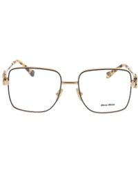 Miu Miu - Eyewear Square Frame Glasses - Lyst