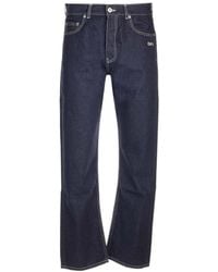Off-White c/o Virgil Abloh - Mid-Rise Straight-Leg Jeans - Lyst