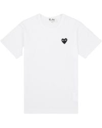 COMME DES GARÇONS PLAY - Short Sleeve T-Shirt - Lyst