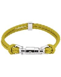 Gucci - Braided Bracelet With Piston Detail - Lyst