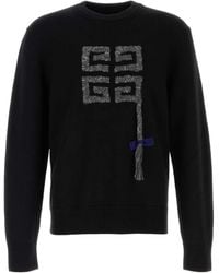 Givenchy - 4G Braid Knitted Jumper - Lyst