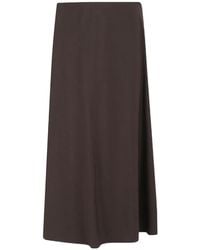 Brunello Cucinelli - A-Line Flared Hem Midi Skirt - Lyst