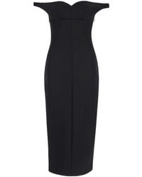 Philosophy Di Lorenzo Serafini - Elegant Off-Shoulder Sheath Dress With Sweetheart Neckline - Lyst