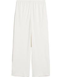 TOTEME - Totême Elasticated Waistband Wide Leg Pants - Lyst