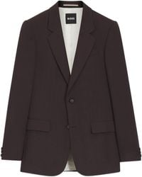BOSS - Relaxed Single-Breasted Blazer - Lyst