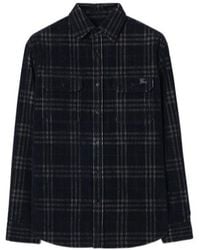 Burberry - Check Corduroy Overshirt - Lyst