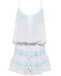 Melissa Odabash - Karen Embroidered Minidress - Lyst