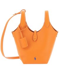 Polo Ralph Lauren - Logo Detailed Small Tote Bag - Lyst