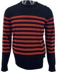 Armani Jeans - Striped Long-Sleeved Sweater - Lyst