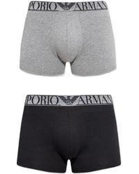 Emporio Armani - Logo Boxer Panties Two-Piece - Lyst