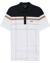 BOSS - Short-Sleeve Cotton Polo Shirt - Lyst
