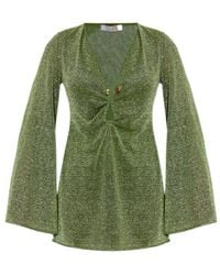 Oséree - Oséree Lurex Cut-Out Mini Dress - Lyst