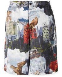 Off-White c/o Virgil Abloh - All-Over Printed Bermuda Shorts - Lyst