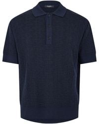 Balmain - Mono Short Sleeve Polo Shirt - Lyst