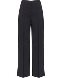 Pinko - High-Rise Wide-Leg Trousers - Lyst