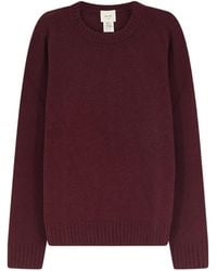 Alysi - Ribbed Crew-Neck Knitted Sweater - Lyst