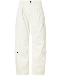 Citizens of Humanity - Flight Pleated Organic Cotton-Blend Twill Barrel-Leg Pants - Lyst