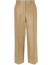 Brioni - Blend Twill Straight-Leg Pants - Lyst