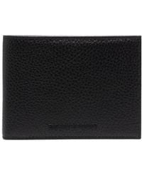 Emporio Armani - Logo Lettering Bi-Fold Wallet - Lyst