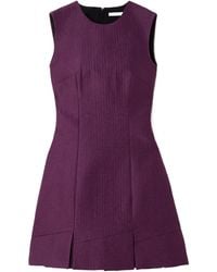 Emilia Wickstead - Petronella Pleated Cloqué Mini Dress - Lyst