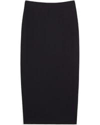 Max Mara - Back Slit Midi Skirt - Lyst