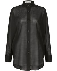 Issey Miyake - Panelled Long-Sleeve Shirt - Lyst